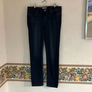Paige Skyline Skinny Jeans, 32, Dark Blue denim